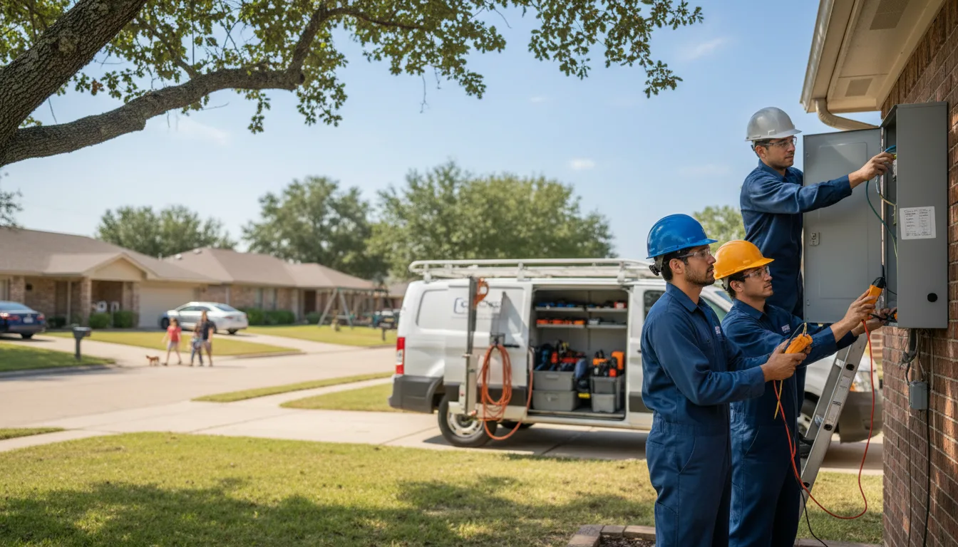 Certified electrician providing emergency electrical services in Adell, WI